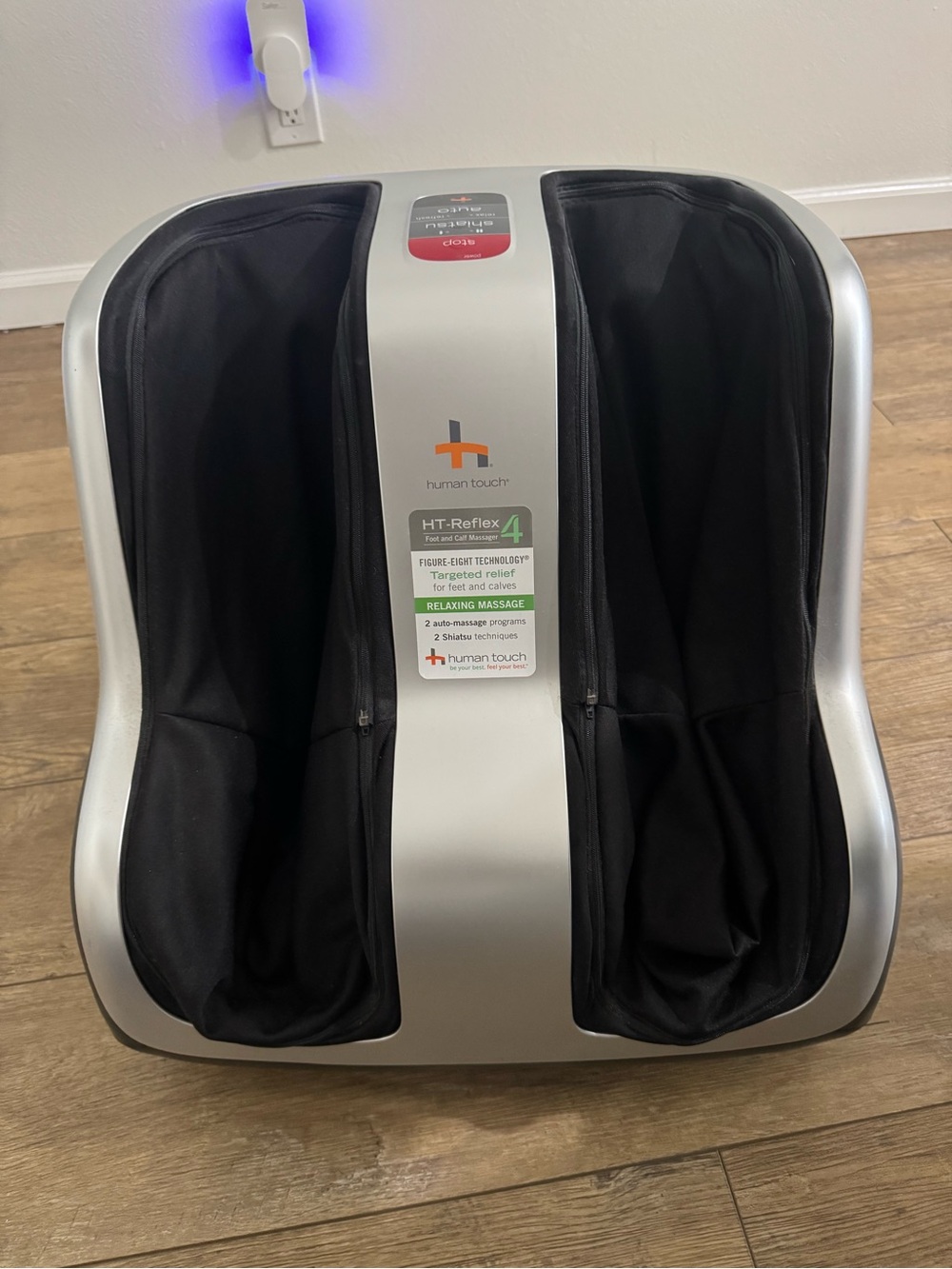 HT-Reflex4 Silver & Black Foot and Calf Massager